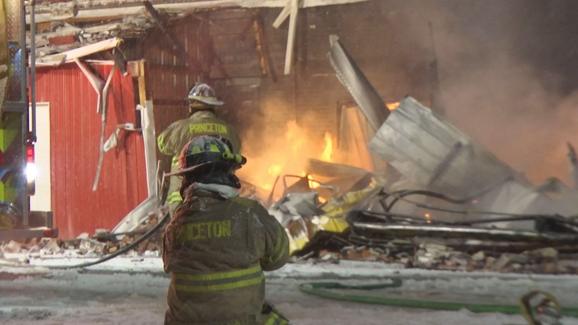 Fire destroys much of historic warehouse, origin not suspicious